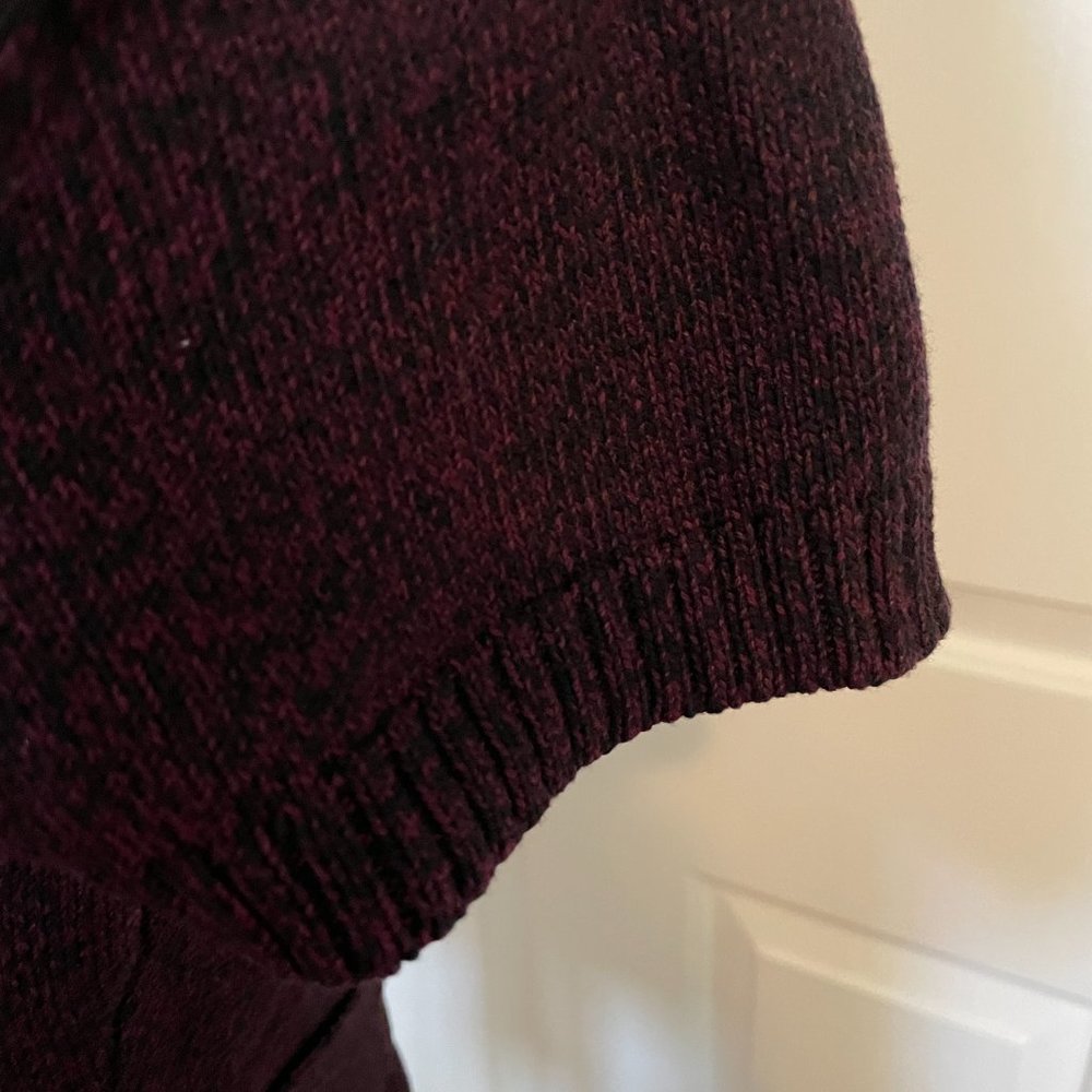Like New! INC International Concepts Plum Short Sleeve Silk Blend Sweater Size S - Picture 10 of 15